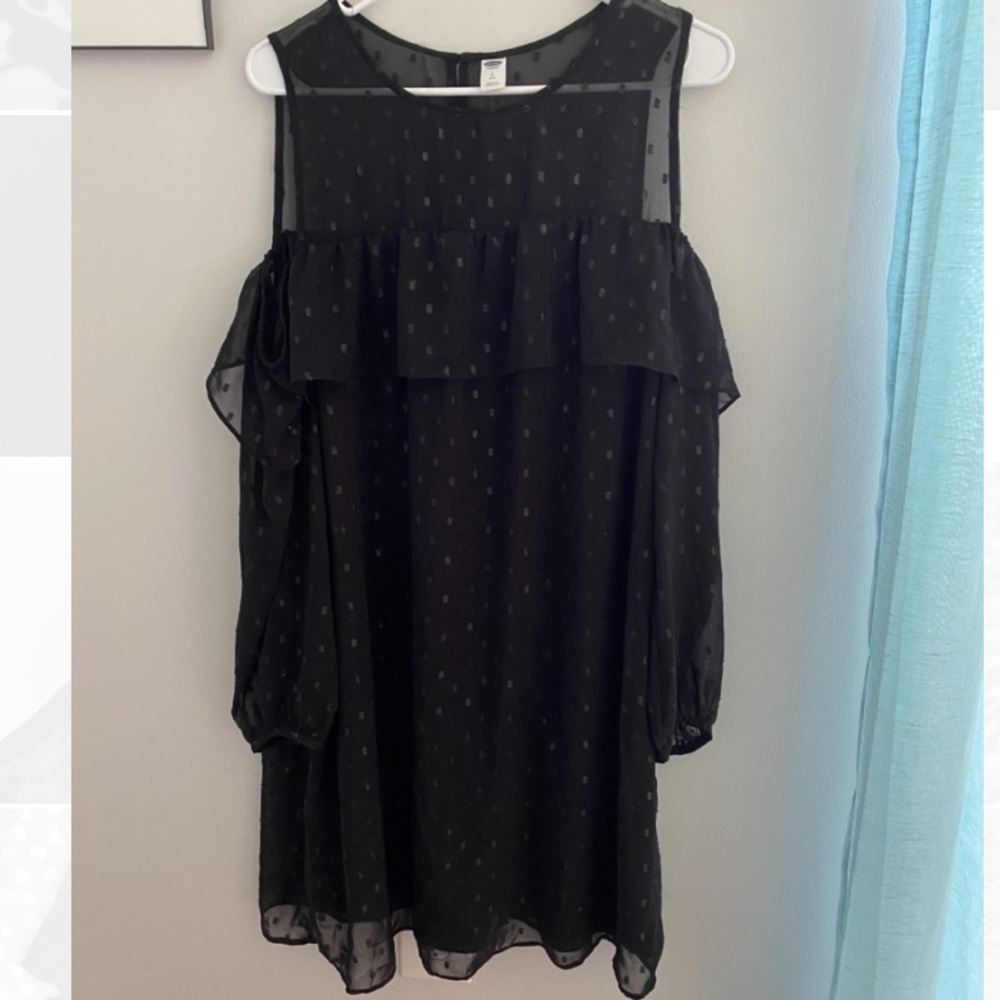 Mesh Sparkly Polka Dot Homecoming dress | Old Navy